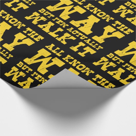 Zen Buddhism Spaghetti Western Style Wrapping Papp Geschenkpapier (Ecke)