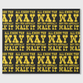 Zen Buddhism Spaghetti Western Style Wrapping Papp Geschenkpapier (Flach)