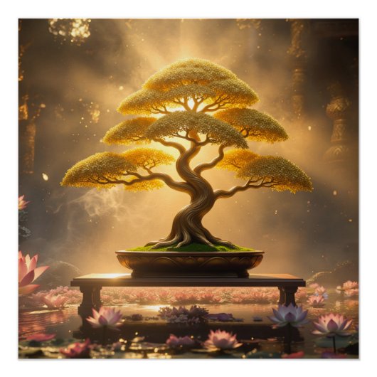ZEN BUDDHISMUS - BONSAI-BAUM - POSTER (Vorderseite)