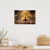 ZEN-BUDDHISMUS - BONSAI-BAUM - Poster (Küche)