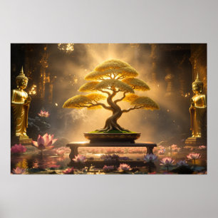 ZEN-BUDDHISMUS - BONSAI-BAUM - Poster