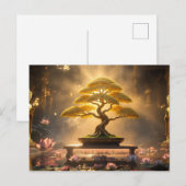 ZEN-BUDDHISMUS - BONSAI-BAUM - POSTKARTE (Vorne/Hinten)