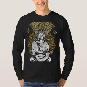 Zen Buddhismus Mandala Spirituell Buddhist Elephan T-Shirt