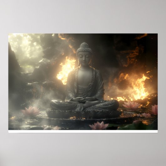 ZEN - BUDDHISMUS - MEDITATION POSTER (Vorne)