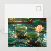 ZEN-BUDDHISMUS - TEZEREMONIE POSTKARTE (Vorne/Hinten)