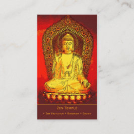Zen-Buddhismus-Visitenkarte Visitenkarte