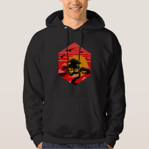 Zen Buddhist Gartage japanische Ästhetik Sunset B Hoodie