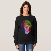 Zen Buddhist Mantra Colorful Mandala Zen Buddhism Sweatshirt (Vorne ganz)