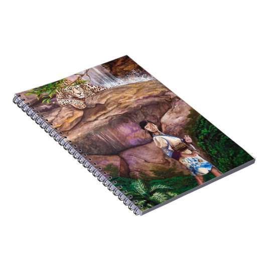 Zen-Buddhist-Tiger und Erdbeere Notizblock (Rechte Seite)