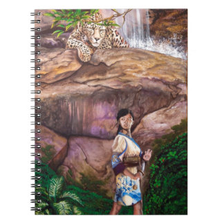 Zen-Buddhist-Tiger und Erdbeere Notizblock