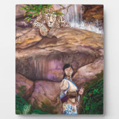 Zen Buddhist Tiger und Strawberry Fotoplatte (Vorderseite)