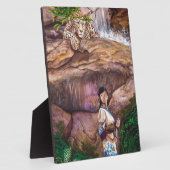 Zen Buddhist Tiger und Strawberry Fotoplatte (Seite)