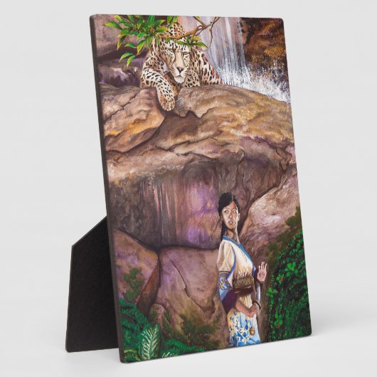 Zen Buddhist Tiger und Strawberry Fotoplatte (Seite)