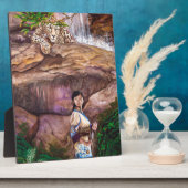 Zen Buddhist Tiger und Strawberry Fotoplatte (Seite)