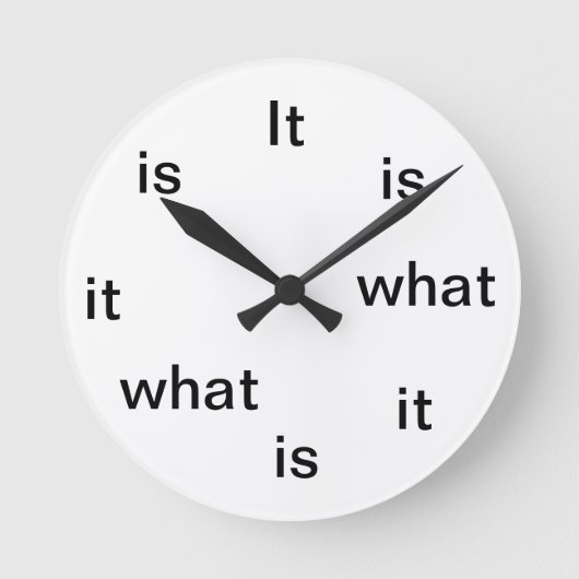 Zen-Buddhist-Uhr Runde Wanduhr (Vorderseite)