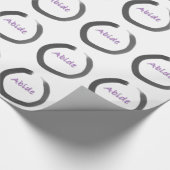 Zen-buddhistische Enso-Zirkel Geschenkpapier (Ecke)