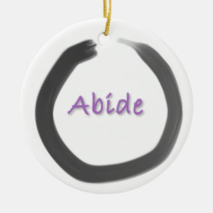 Zen-buddhistische Enso-Zirkel Keramik Ornament