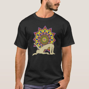 Zen-buddhistisches farbenfrohes Mandala spirituell T-Shirt