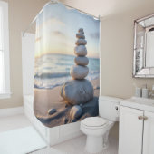 Zen Cairn Stone Duschvorhang (Beispiel)