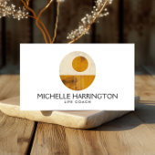 Zen Calm Midcentury Design Life Coaches, Yoga Visitenkarte