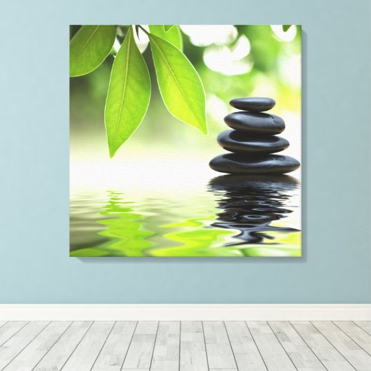Zen Canvas Print Leinwanddruck (Insitu (Holzboden))
