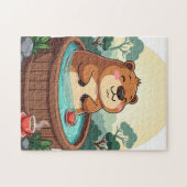 Zen Capybara Whirlpool-Relaxation - Chill-Vibes Puzzle (Horizontal)