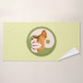Zen Capybara Yin Yang Badehandtuch (Badehandtuch)