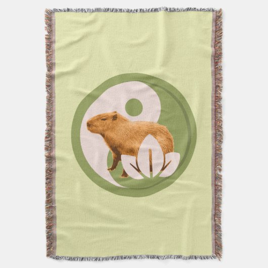 Zen Capybara Yin Yang Decke (Vorderseite Vertikal)