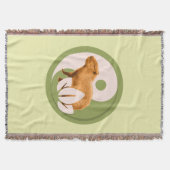 Zen Capybara Yin Yang Decke (Vorderseite)