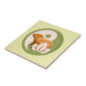 Zen Capybara Yin Yang Fliese (Seite)