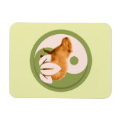 Zen Capybara Yin Yang Friedliche Natur Magnet (Horizontal)