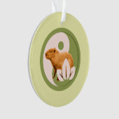Zen Capybara Yin Yang Friedliche Natur Ornament (Vorderseite)