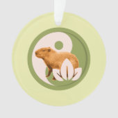 Zen Capybara Yin Yang Friedliche Natur Ornament (Vorderseite)