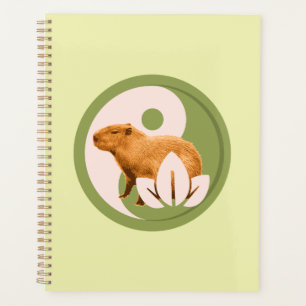Zen Capybara Yin Yang Friedliche Natur Planer