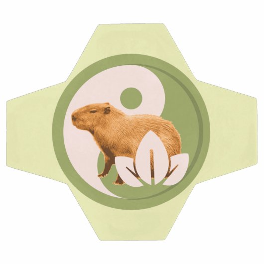 Zen Capybara Yin Yang Fußball (Flach)