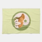 Zen Capybara Yin Yang Geschirrtuch (Horizontal)