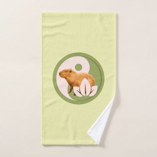 Zen Capybara Yin Yang Handtuch (Handtuch)