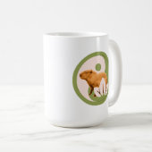 Zen Capybara Yin Yang Kaffeetasse (VorderseiteRechts)