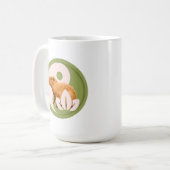 Zen Capybara Yin Yang Kaffeetasse (Vorderseite Links)