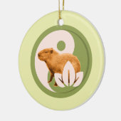 Zen Capybara Yin Yang Keramik Ornament (Links)