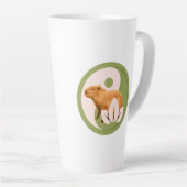 Zen Capybara Yin Yang Milchtasse (Rechte Ecke)
