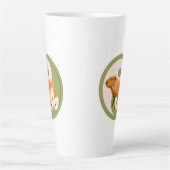 Zen Capybara Yin Yang Milchtasse (Vorderseite)
