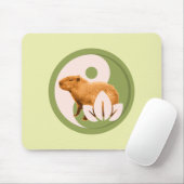 Zen Capybara Yin Yang Mousepad (Mit Mouse)