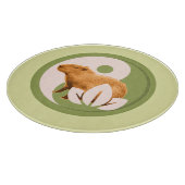 Zen Capybara Yin Yang Schneidebrett (Ecke)