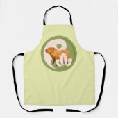 Zen Capybara Yin Yang Schürze (Vorderseite)