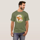 Zen Capybara Yin Yang T-Shirt (Vorne ganz)