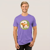 Zen Capybara Yin Yang Tri-Blend Shirt (Vorderseite voll)