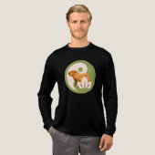 Zen Capybara Yin Yang Tri-Blend Shirt (Volle Vorderseite)