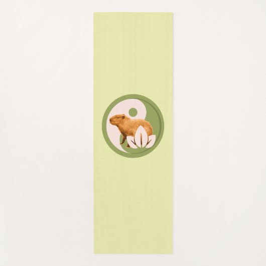 Zen Capybara Yin Yang Yogamatte (Vorderseite)
