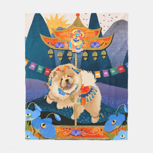 ZEN CARNIVAL Chow - Fleece decke 3 Größen (Vorderseite)